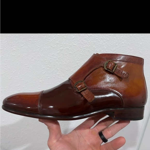 Aldo double monk strap boots. Custom patina - Picture 4 of 4